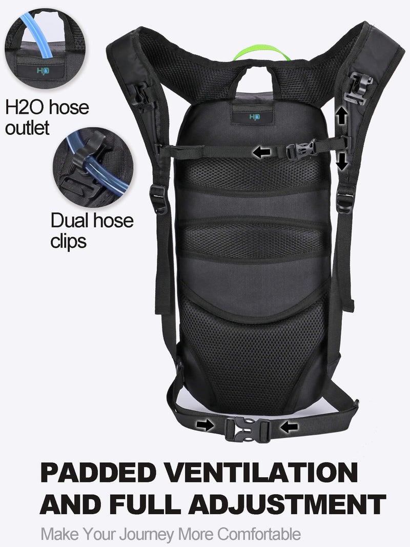 Arvano Hydration Backpack, Lightweight Hydration Pack with 2L Water Bladder, 6L Water Backpack for Men Women Cycling, Hiking, Mountain Biking, Skiing - Image 5